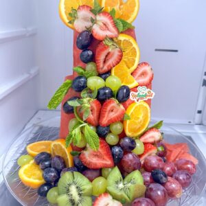 Fruit platters (watermelon cake& fruit tray)