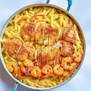 Cajun shrimp & chicken pasta