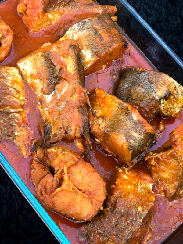 Fried hake stew